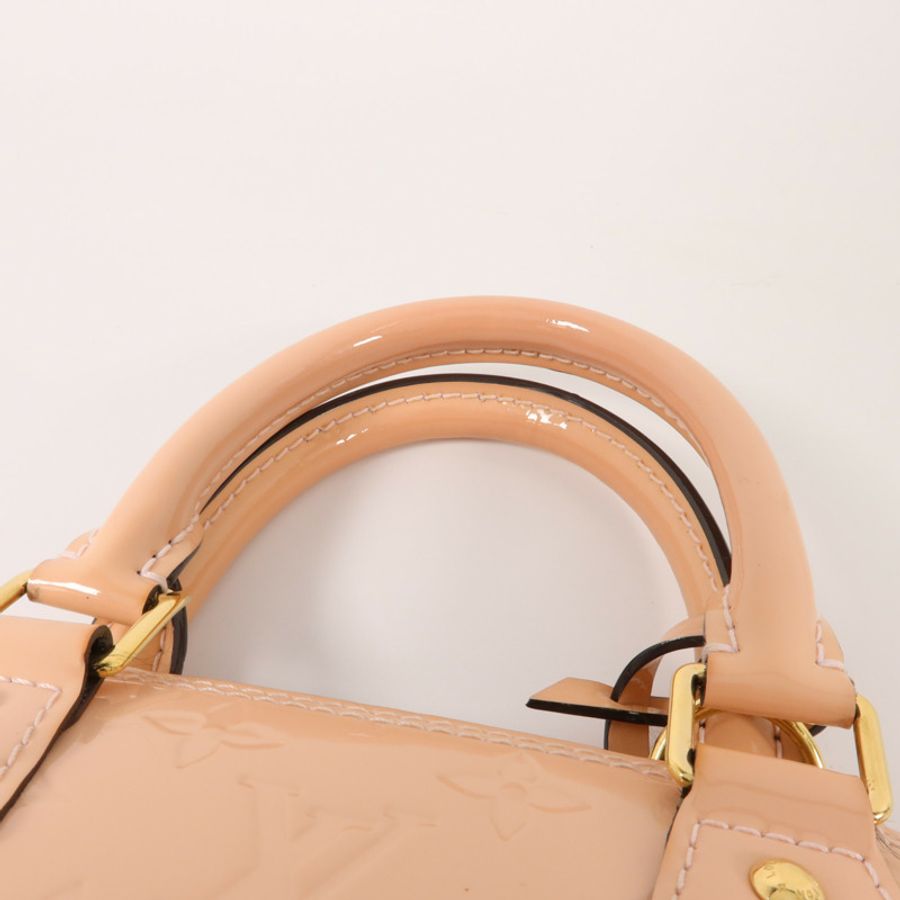 LOUIS VUITTON Monogram Vernis Alma BB手挽肩背兩用袋-15