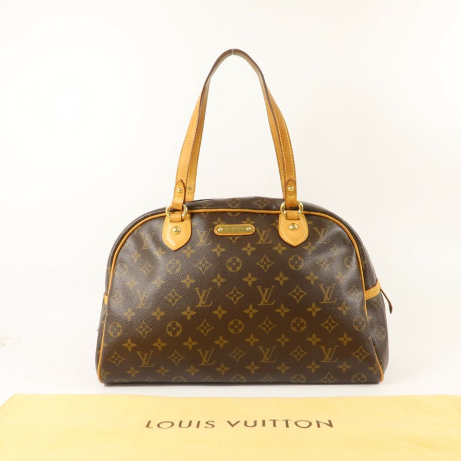 LOUIS VUITTON Monogram Montorgueil GM金扣肩背袋-8