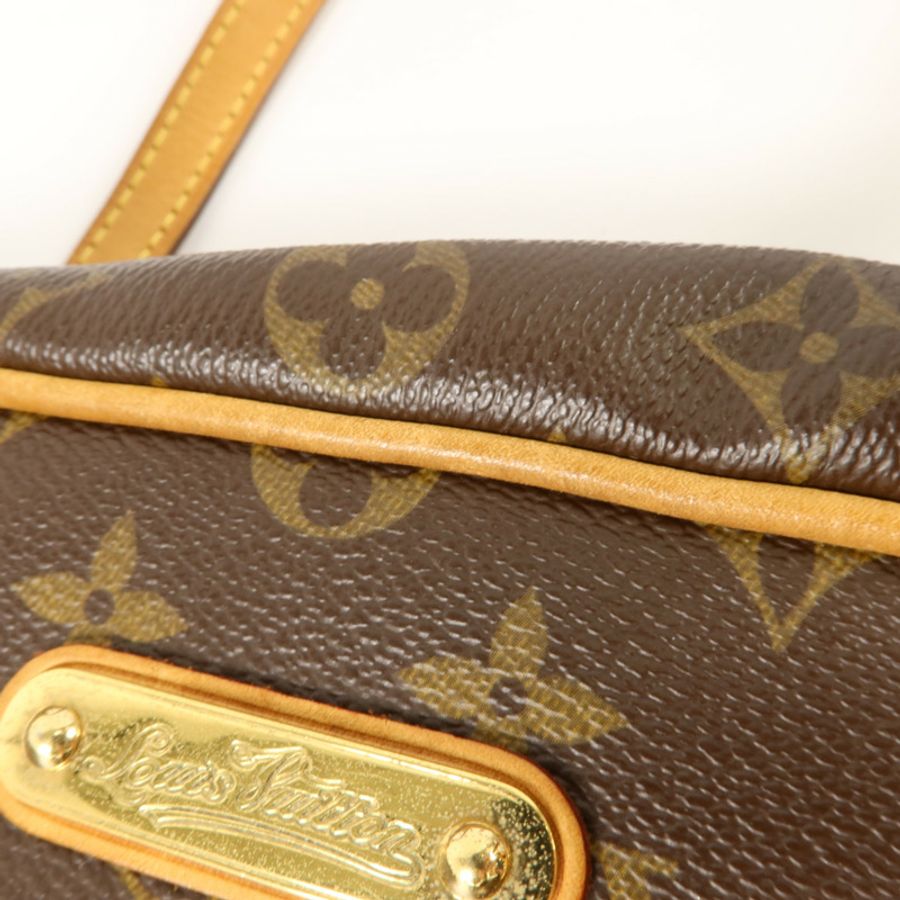 LOUIS VUITTON Monogram Montorgueil GM金扣肩背袋-17
