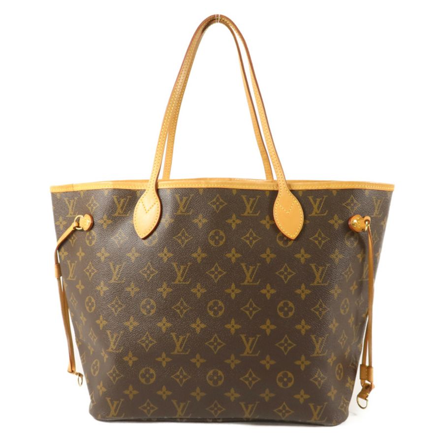 LOUIS VUITTON Monogram Neverfull MM金扣手挽袋-1