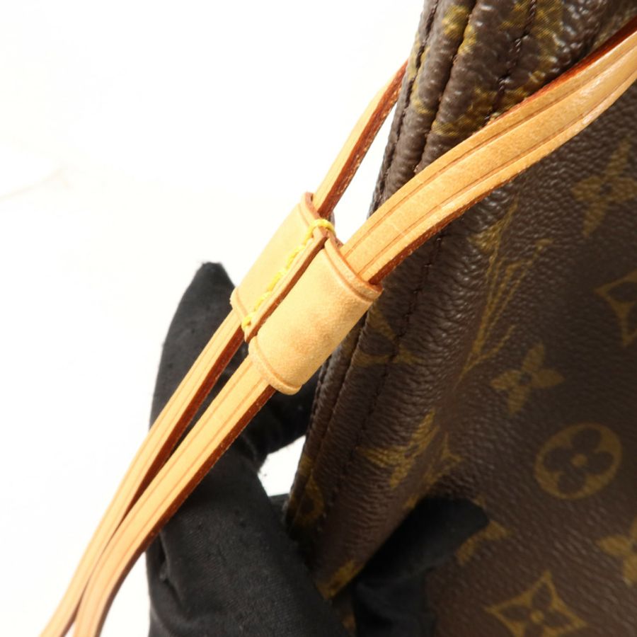 LOUIS VUITTON Monogram Neverfull MM金扣手挽袋-15