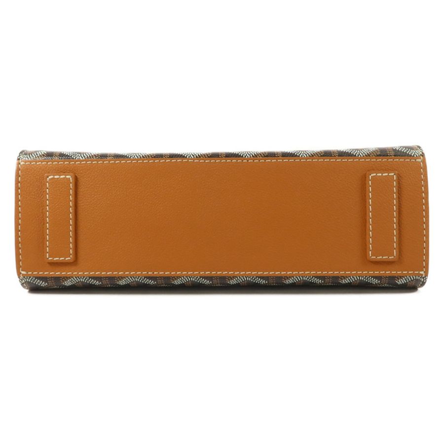 GOYARD 牛皮皮革/塗層帆布Rouette Structure PM鏈帶肩背袋-3