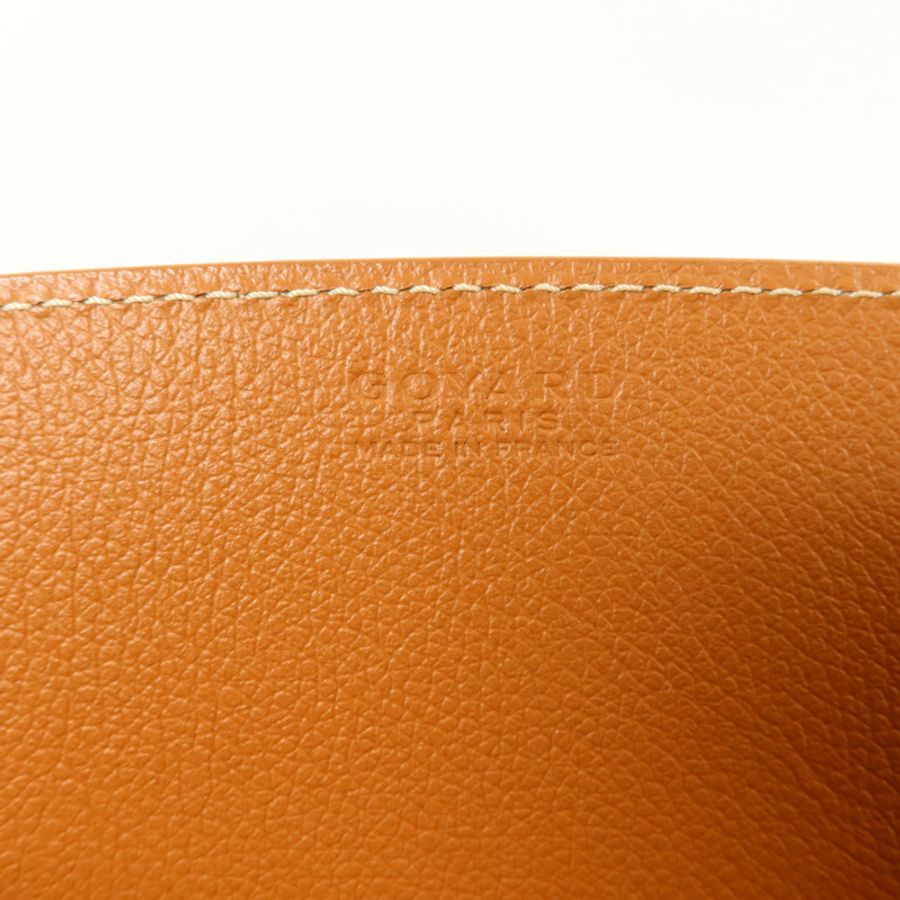 GOYARD 牛皮皮革/塗層帆布Rouette Structure PM鏈帶肩背袋-5
