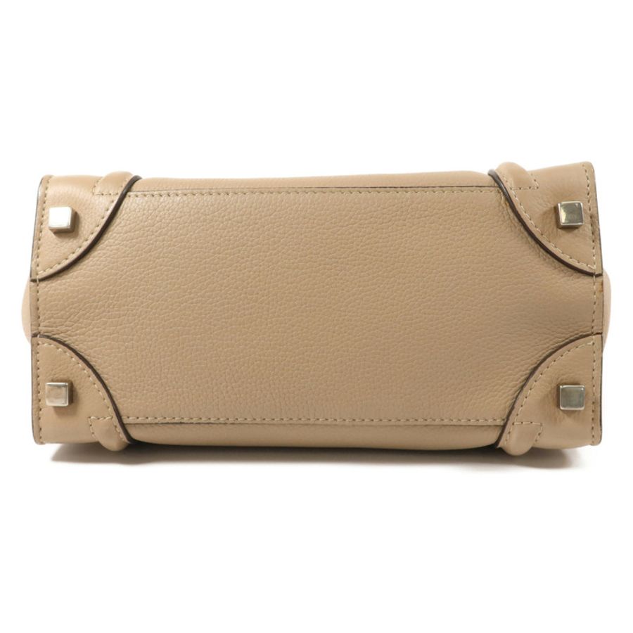CELINE 牛皮皮革Micro Luggage肩背袋-3