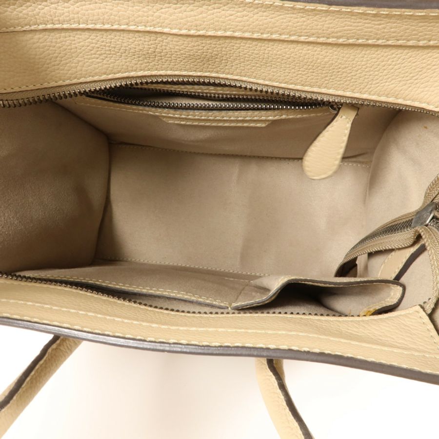 CELINE 牛皮皮革Micro Luggage肩背袋-4