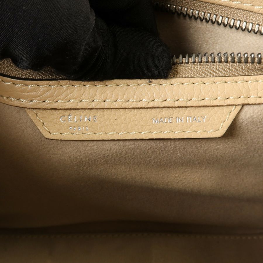 CELINE 牛皮皮革Micro Luggage肩背袋-5