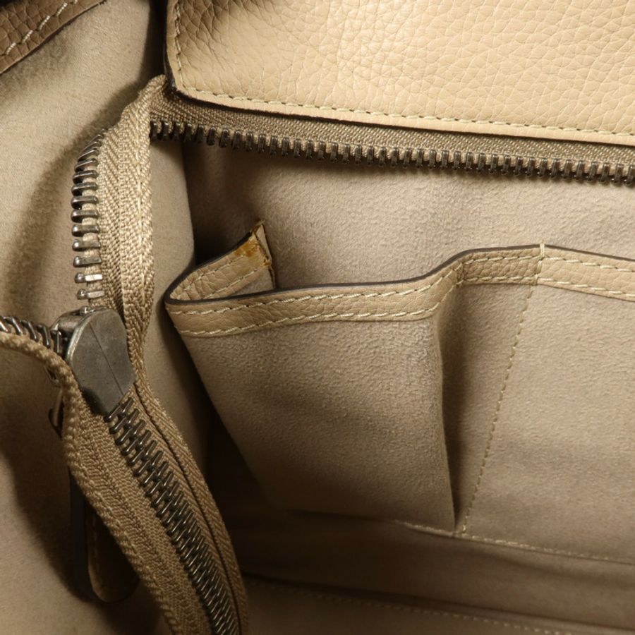 CELINE 牛皮皮革Micro Luggage肩背袋-15