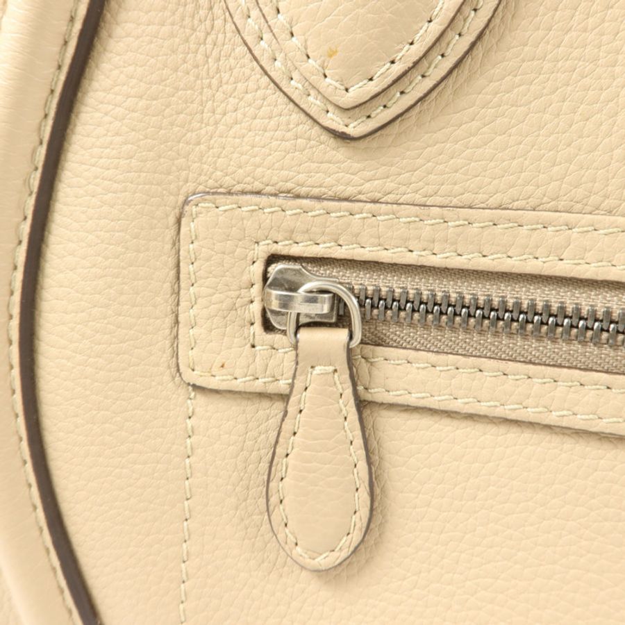 CELINE 牛皮皮革Micro Luggage肩背袋-17