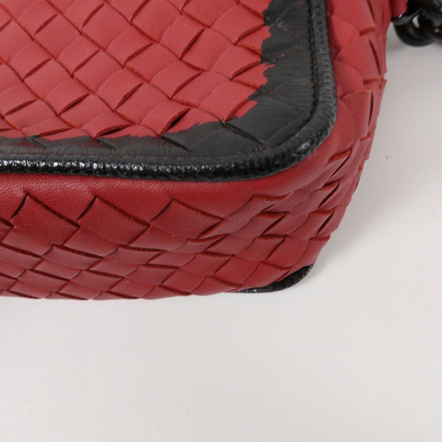 BOTTEGA VENETA 羊皮皮革Shoulder Bag鏈帶肩背袋-10