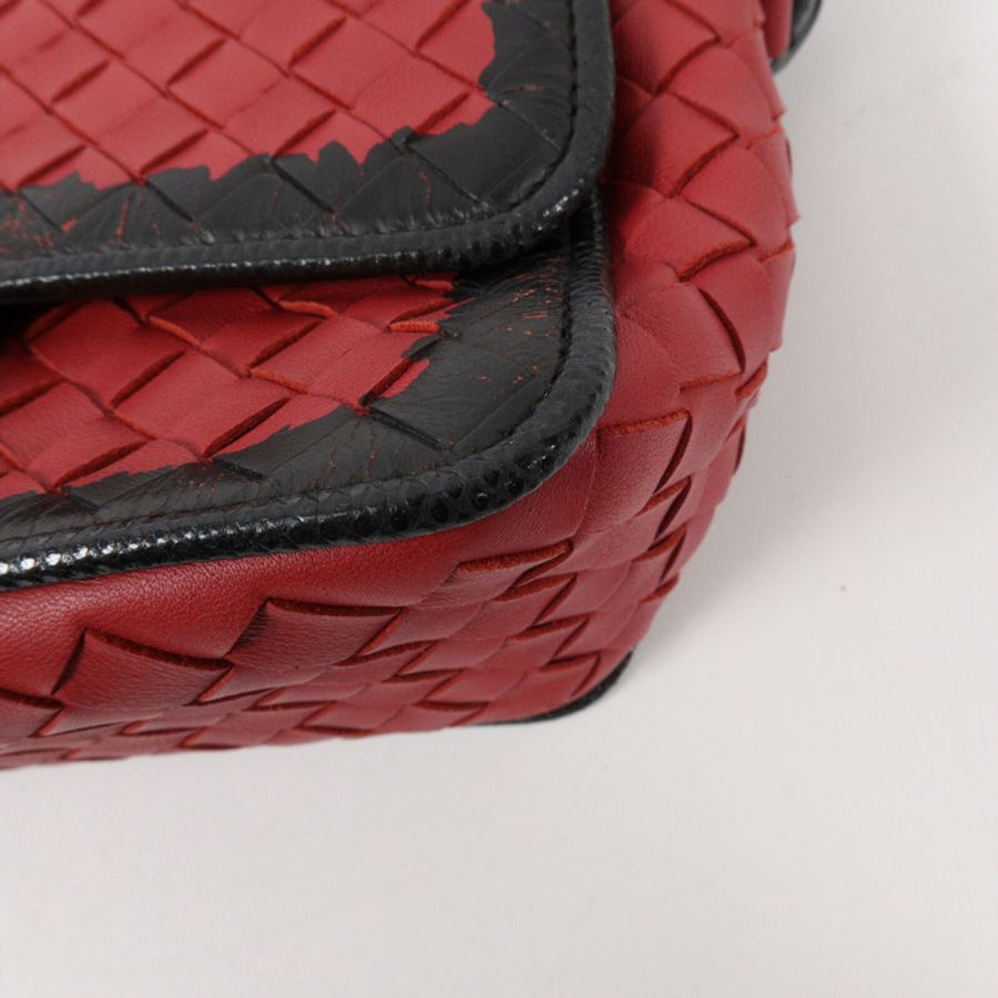 BOTTEGA VENETA 羊皮皮革Shoulder Bag鏈帶肩背袋-12