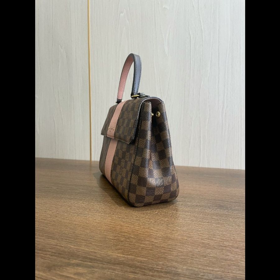 路易威登/Louis Vuitton 棋盤格拼粉色克魯尼中號包-3