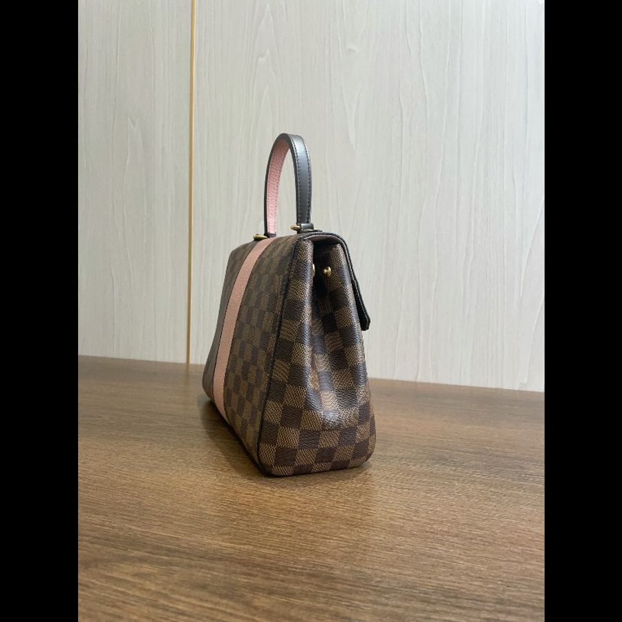 路易威登/Louis Vuitton 棋盤格拼粉色克魯尼中號包-4