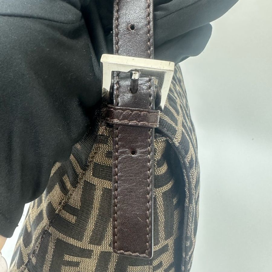 【赫蒂國際精品】Fendi 經典 Zucca Mamma Baguette 肩背包 vintage-11