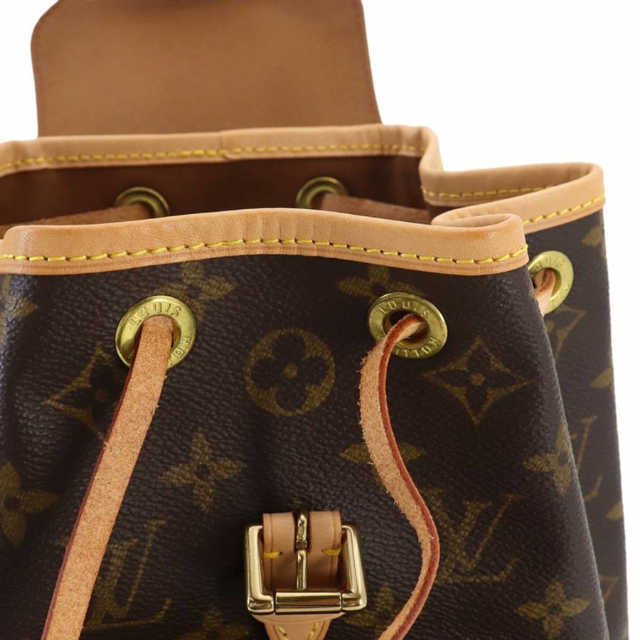 路易威登 Monogram Mini Montsouris 雙肩包（棕色，M51137）-7