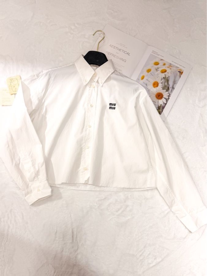 Miu Miu短款恤衫-0