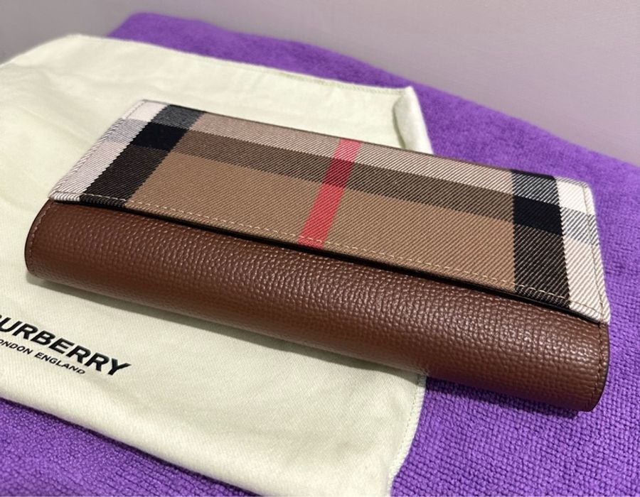 專櫃正品 BURBERRY 經典格紋 長夾 時尚長夾 皮革長夾 發財包-8