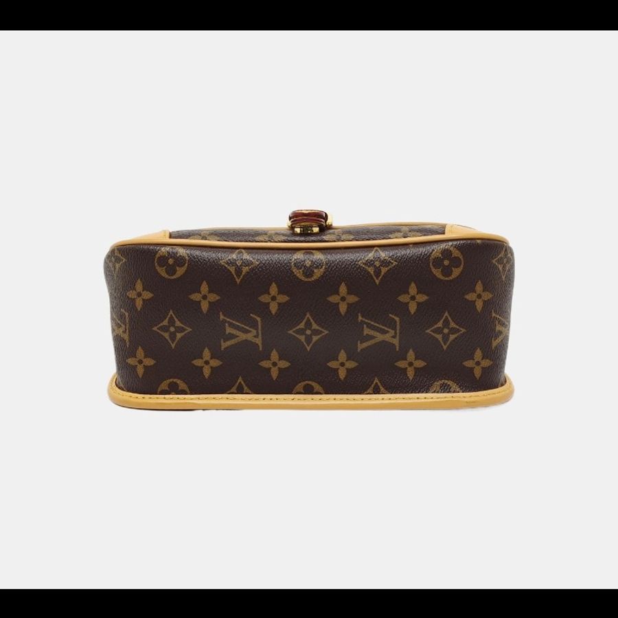 Louis Vuitton/路易威登老花黑肩帶法棍單肩帶斜背包-4