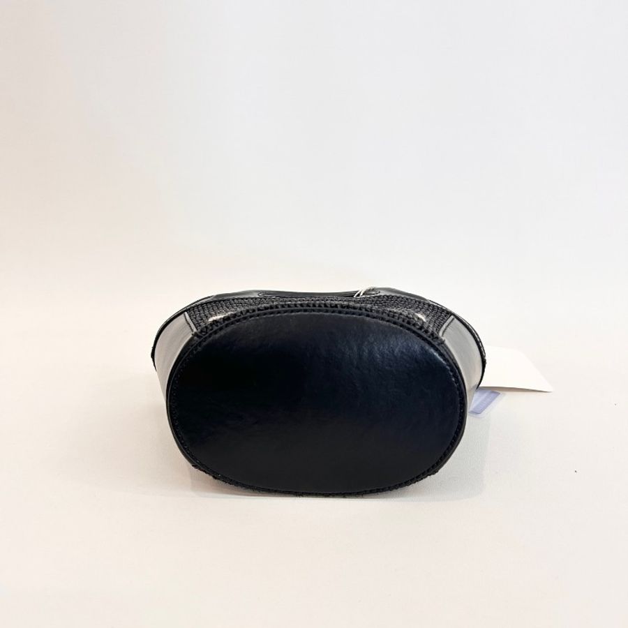 Marni 黑色編織菜籃子斜背包-4