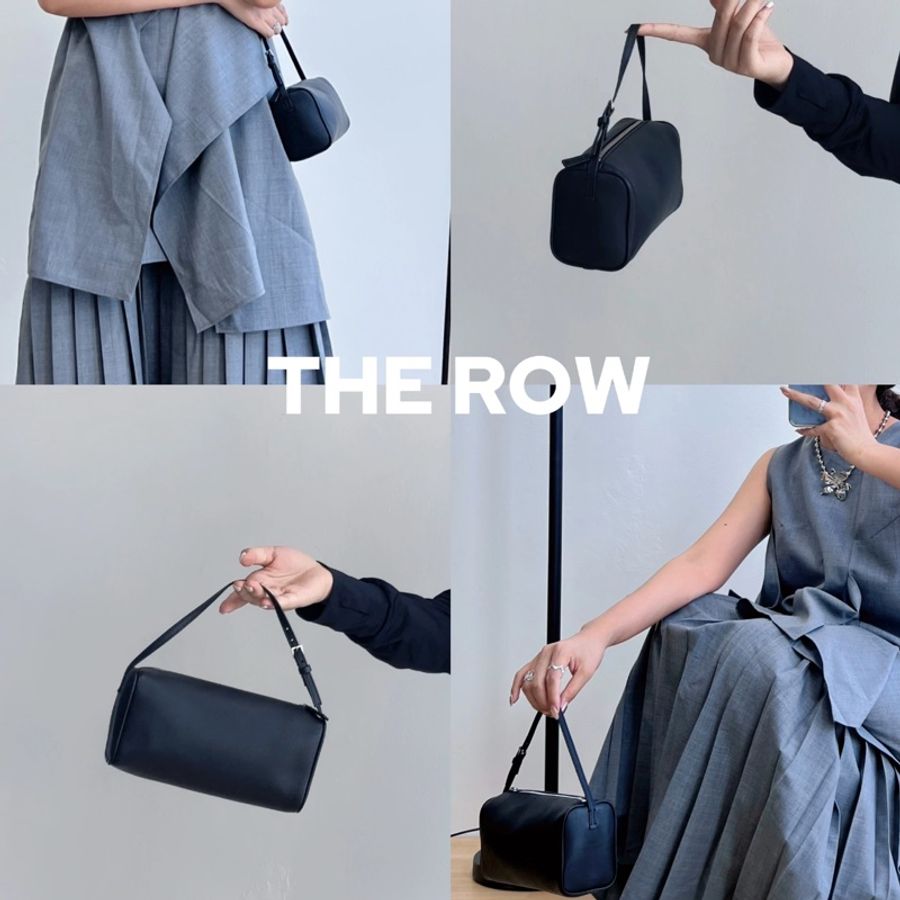 The row 90s bag 小羊皮黑色 therow筆筒-0