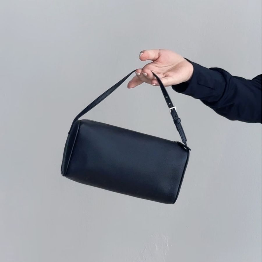 The row 90s bag 小羊皮黑色 therow筆筒-4