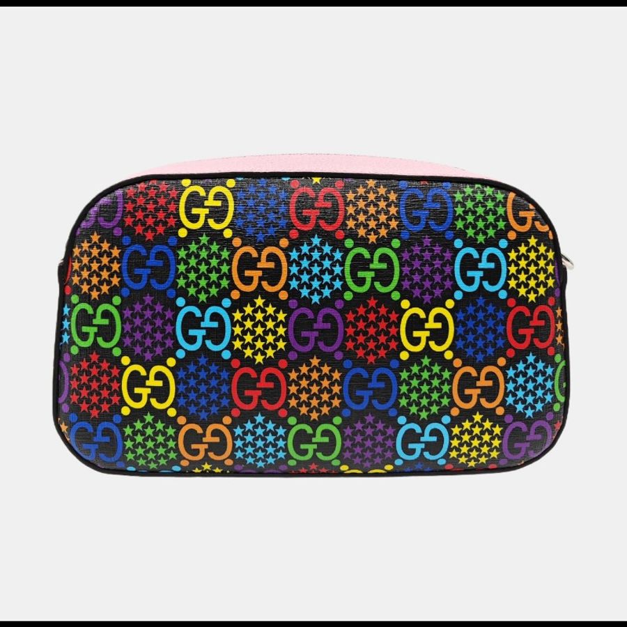 Gucci 魔幻跳跳糖彩色老花相機包單肩斜背包24cm-2