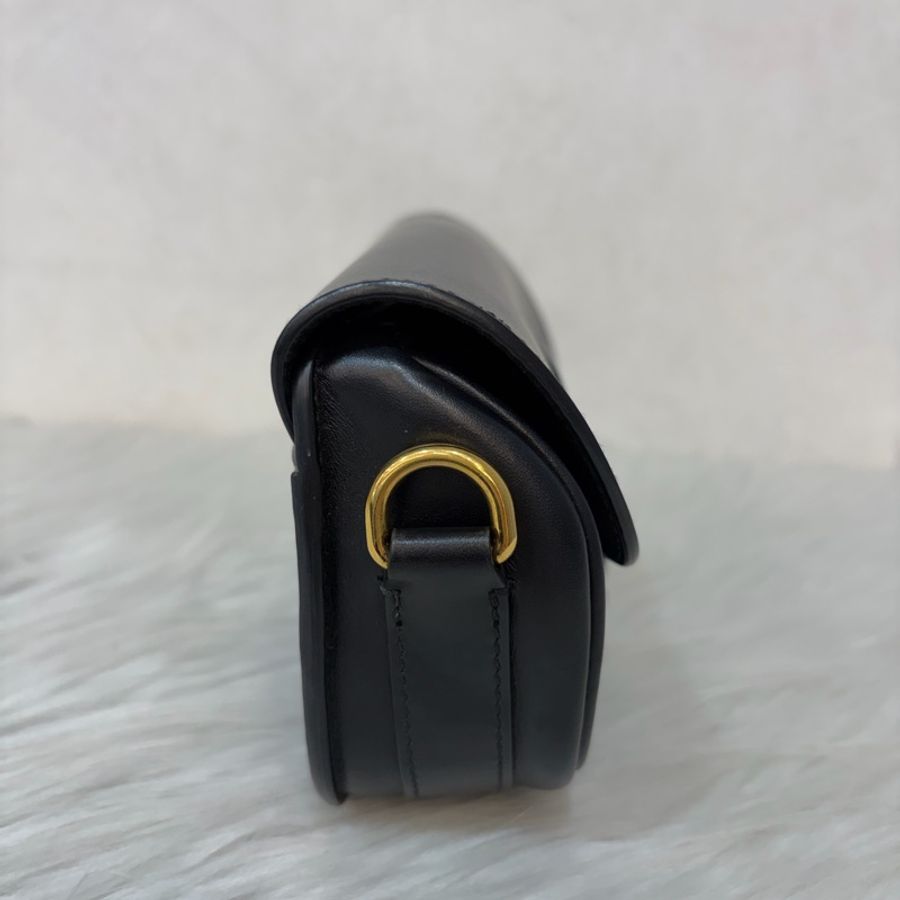 Dior M9335 黑牛皮 滑面 金釦 Bobby East-West 斜背包 肩背包-2