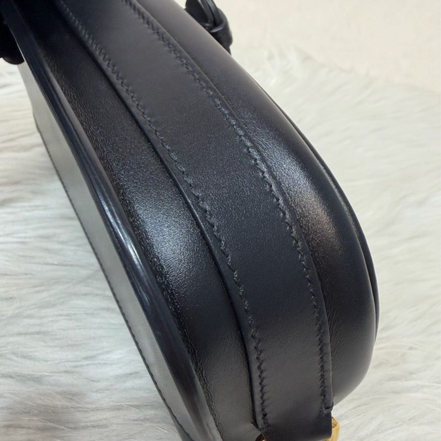 Dior M9335 黑牛皮 滑面 金釦 Bobby East-West 斜背包 肩背包-24
