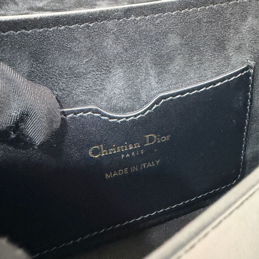 Dior M9335 黑牛皮 滑面 金釦 Bobby East-West 斜背包 肩背包-51