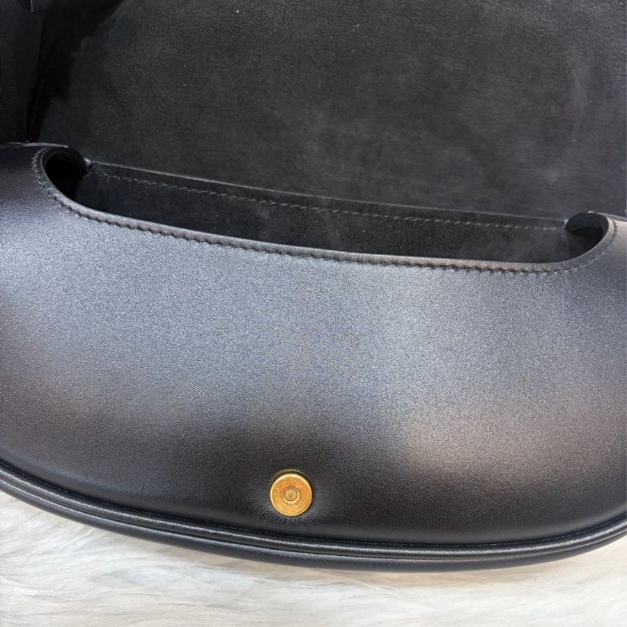 Dior M9335 黑牛皮 滑面 金釦 Bobby East-West 斜背包 肩背包-19