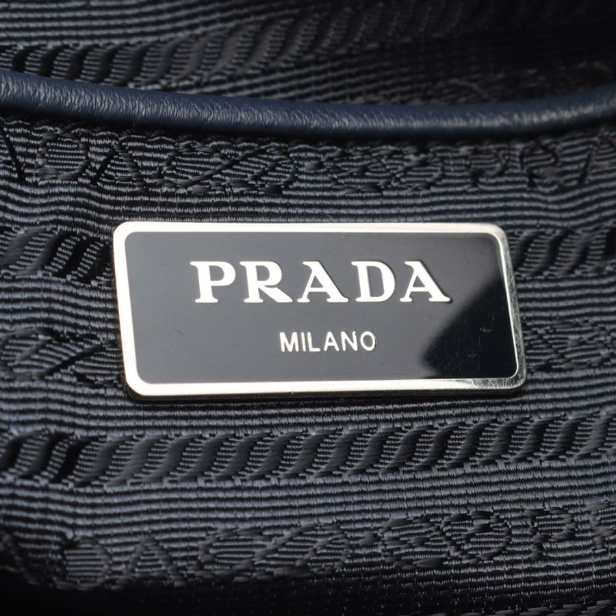 PRADA 雙肩包,尼龍 Saffiano 皮革,海軍藍,二手女款-3
