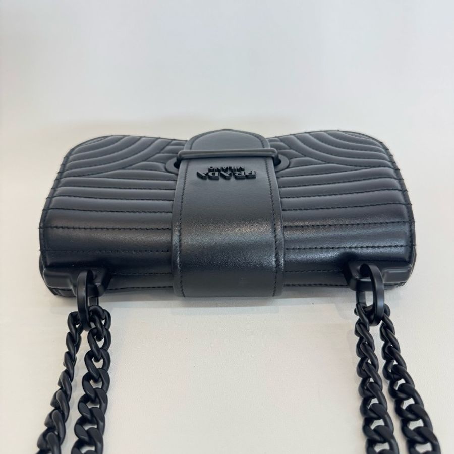 Prada/普拉達黑色Prada Sidonie 小號鏈條包-4