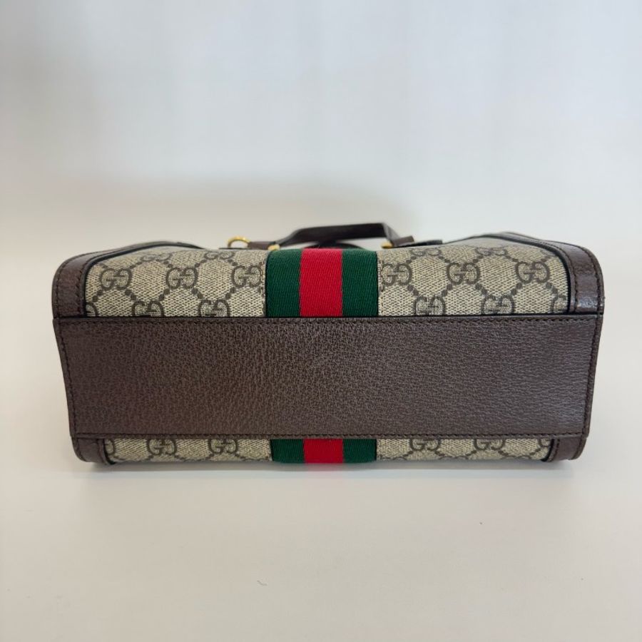 Gucci/古馳老花托特單肩斜背包-7