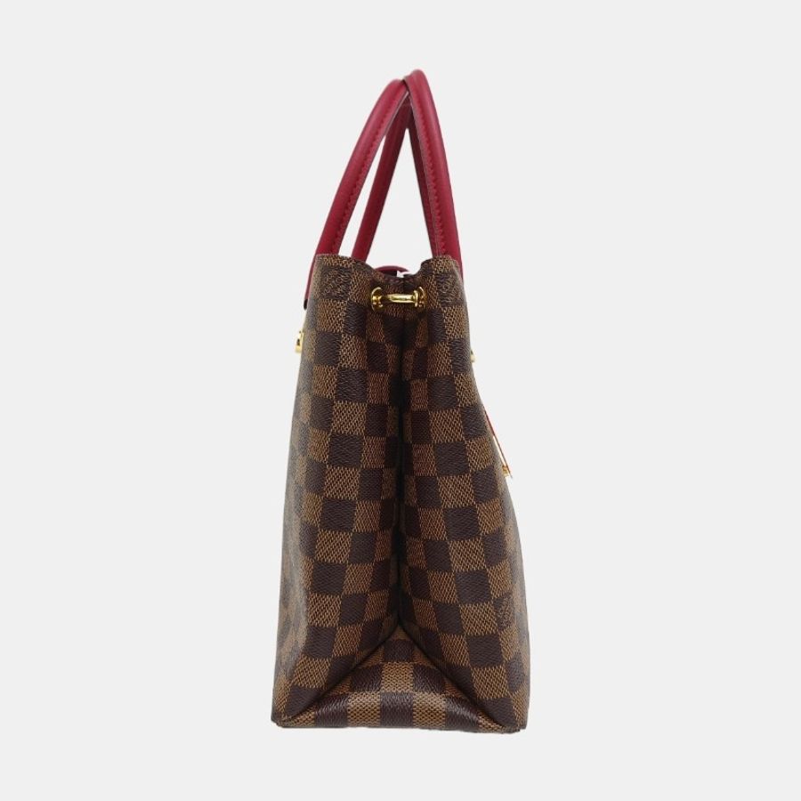 Louis Vuitton Riverside紅棋盤格 晶片款 手提包肩背包-2