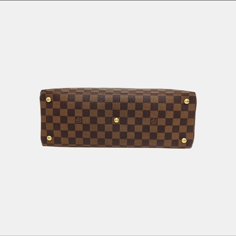 Louis Vuitton Riverside紅棋盤格 晶片款 手提包肩背包-4