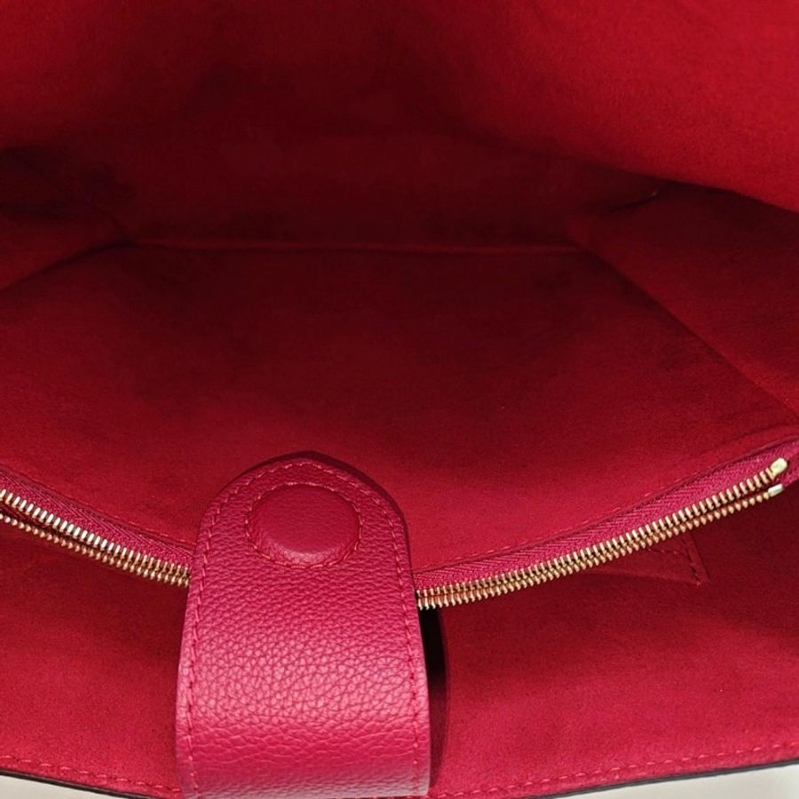 Louis Vuitton Riverside紅棋盤格 晶片款 手提包肩背包-5