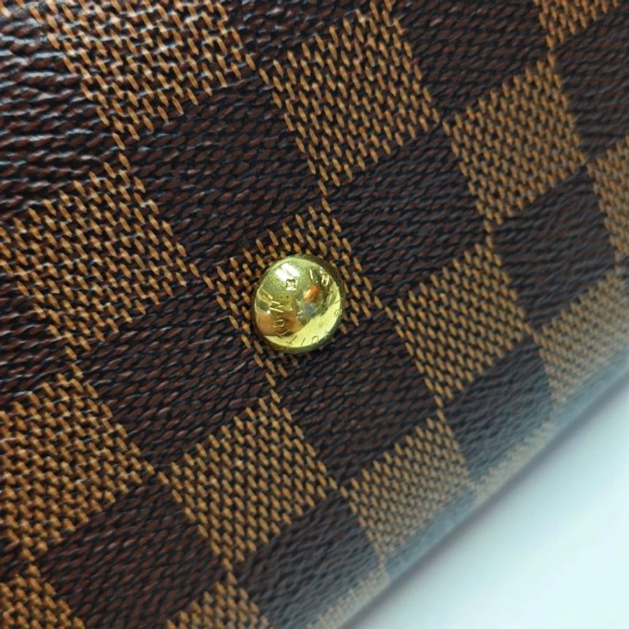 Louis Vuitton Riverside紅棋盤格 晶片款 手提包肩背包-7