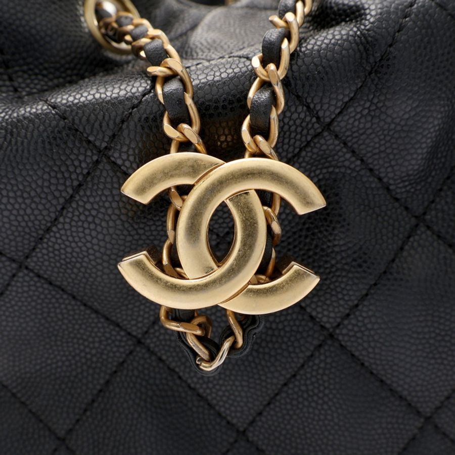 黑色 荔枝紋牛皮 CHANEL 25 小型包 肩背包【CHANEL 香奈兒】 AS5293-5