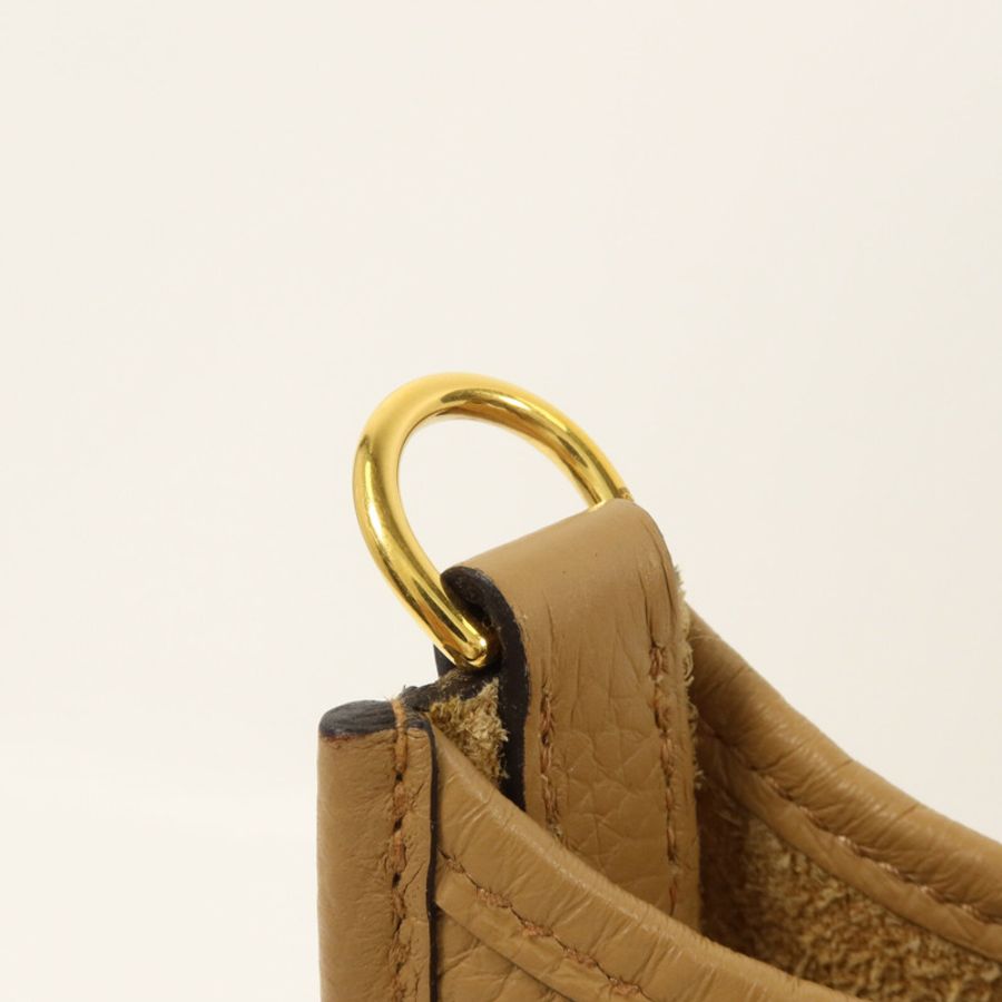 HERMES Clemence皮革Evelyne TPM肩背袋Chai-8