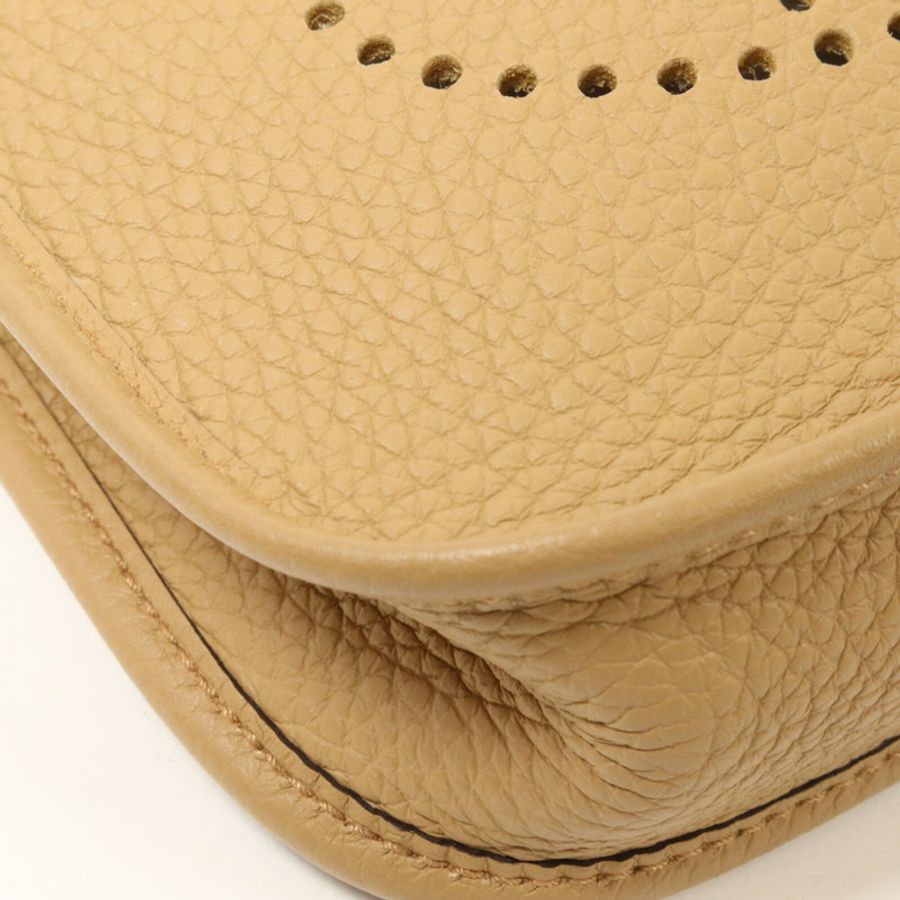 HERMES Clemence皮革Evelyne TPM肩背袋Chai-9