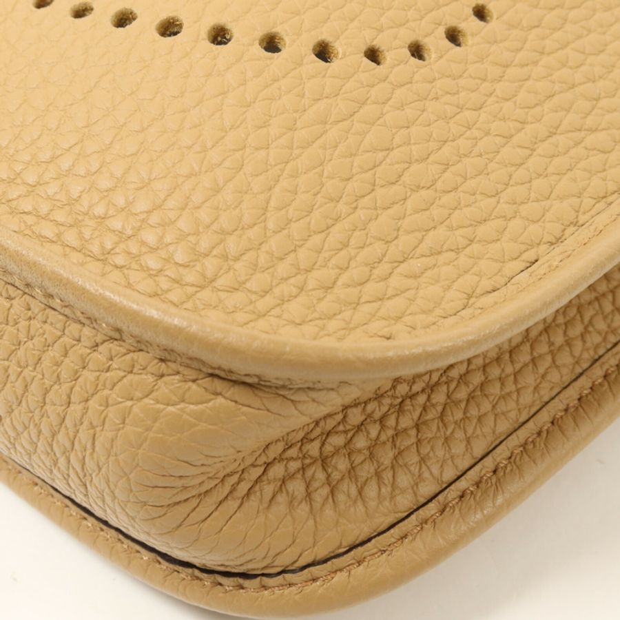 HERMES Clemence皮革Evelyne TPM肩背袋Chai-10