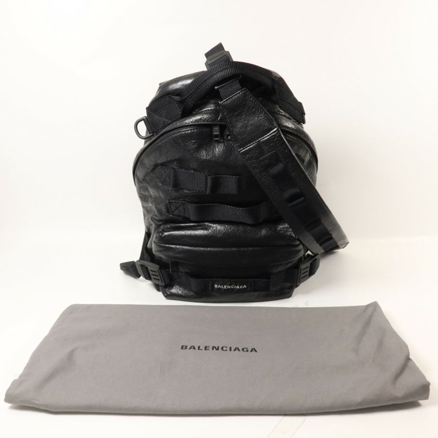 BALENCIAGA 羊皮皮革Army Backpack背包-10