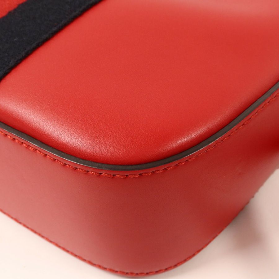 GUCCI 牛皮皮革Web Sherry Line Bee肩背袋-13