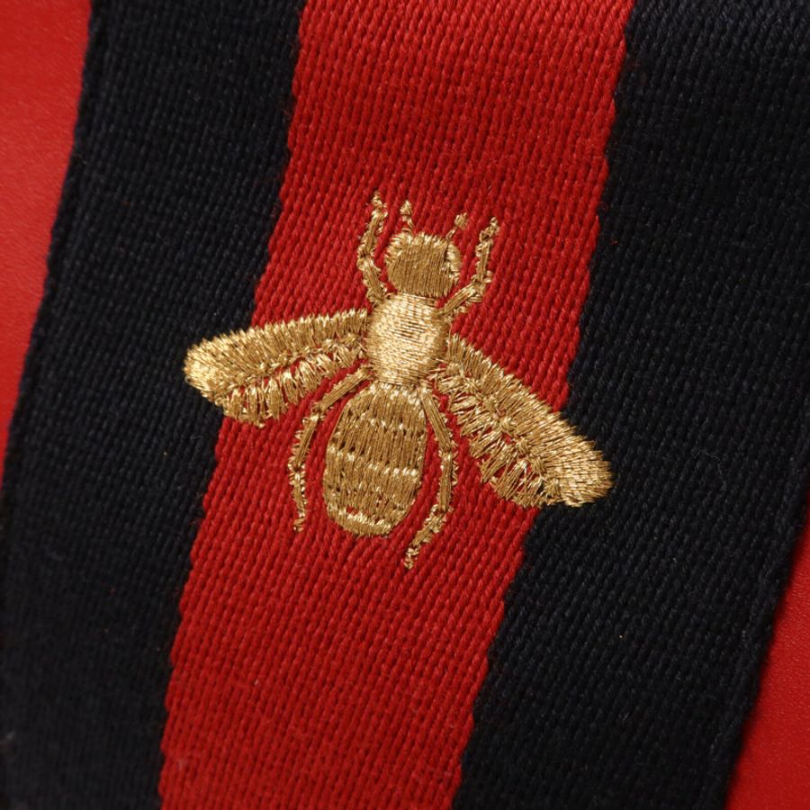 GUCCI 牛皮皮革Web Sherry Line Bee肩背袋-16