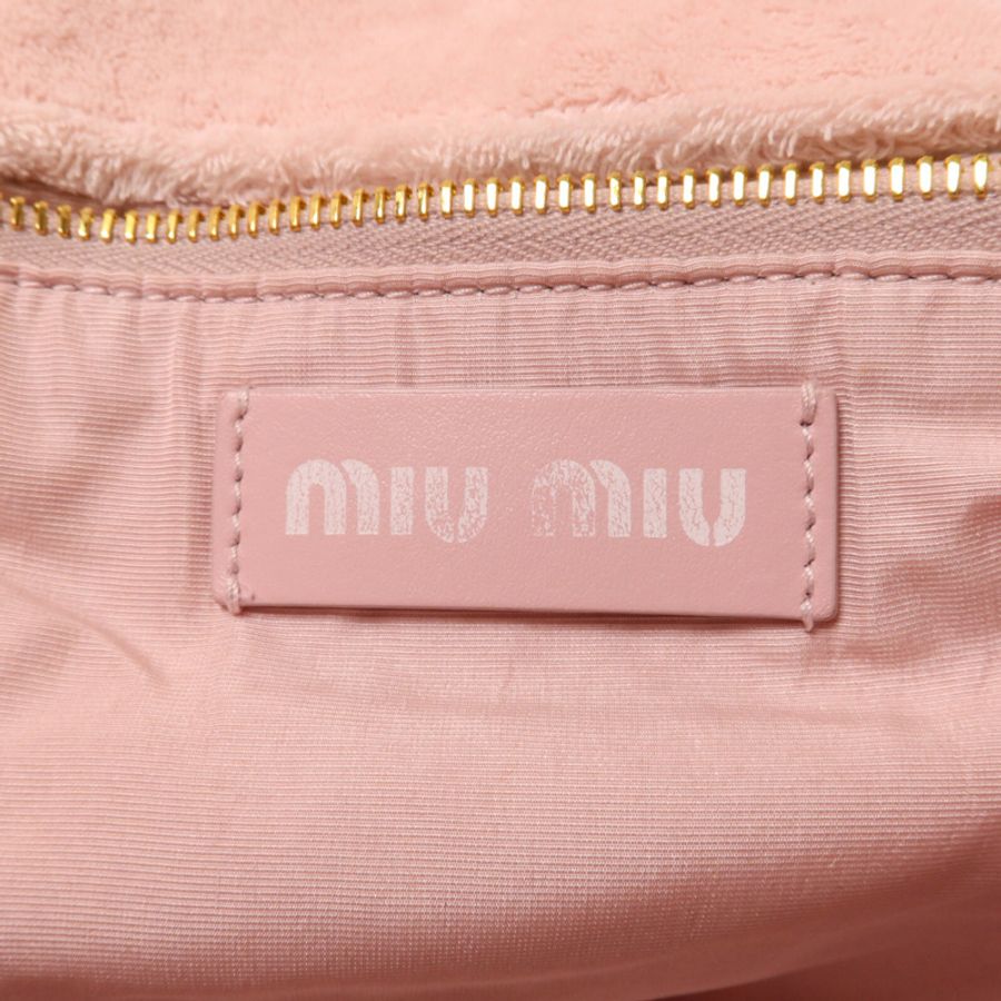 Miu Miu Terry Cloth 2 Way Shoulder手挽肩背兩用袋-6