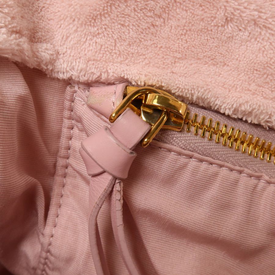 Miu Miu Terry Cloth 2 Way Shoulder手挽肩背兩用袋-9