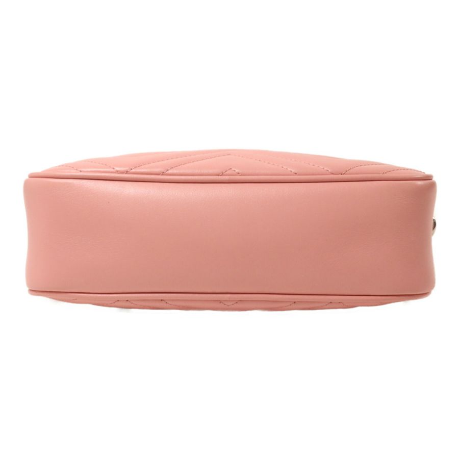 GUCCI 牛皮皮革GG Marmont Small鏈帶肩背袋-3