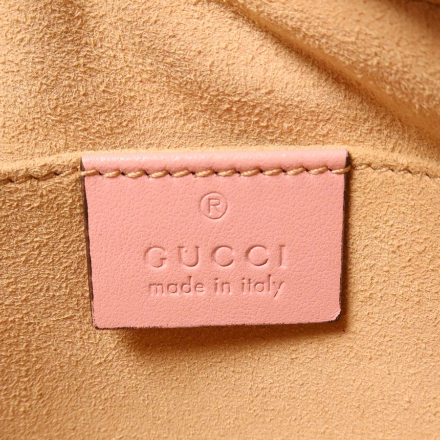 GUCCI 牛皮皮革GG Marmont Small鏈帶肩背袋-5
