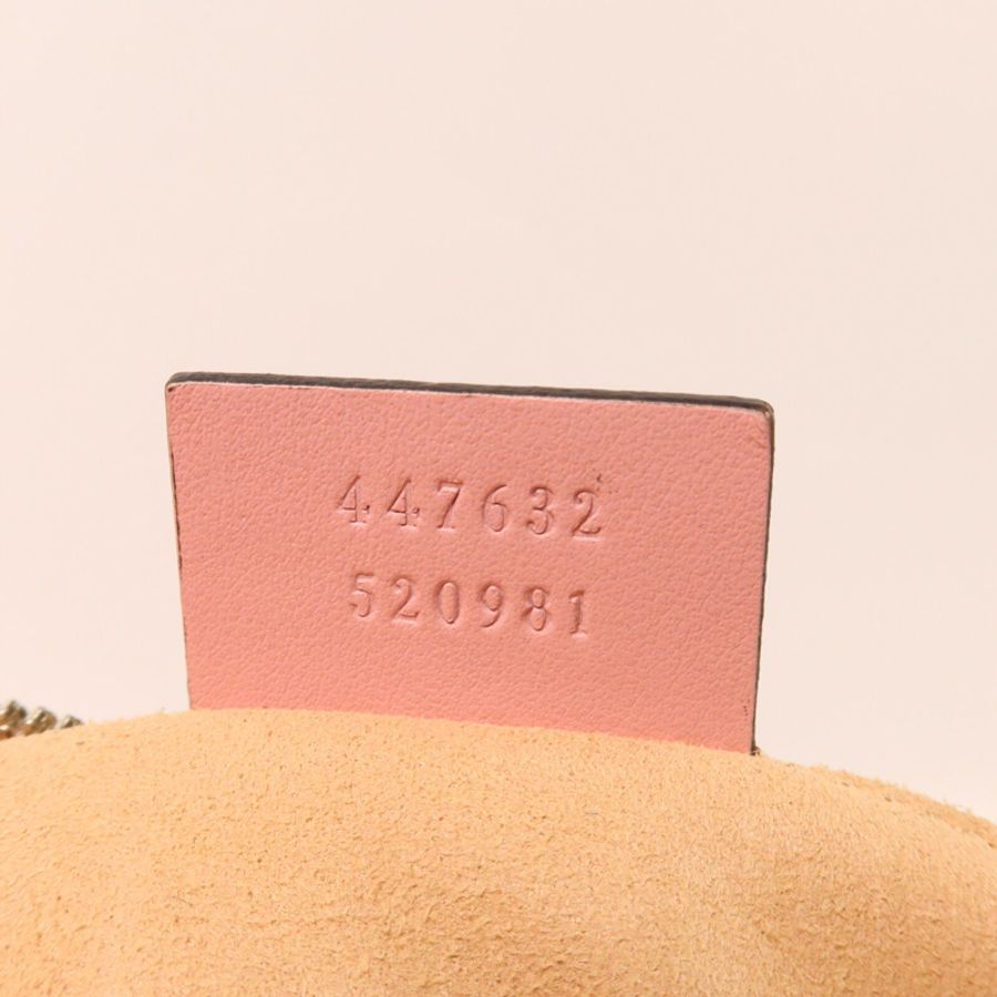 GUCCI 牛皮皮革GG Marmont Small鏈帶肩背袋-6