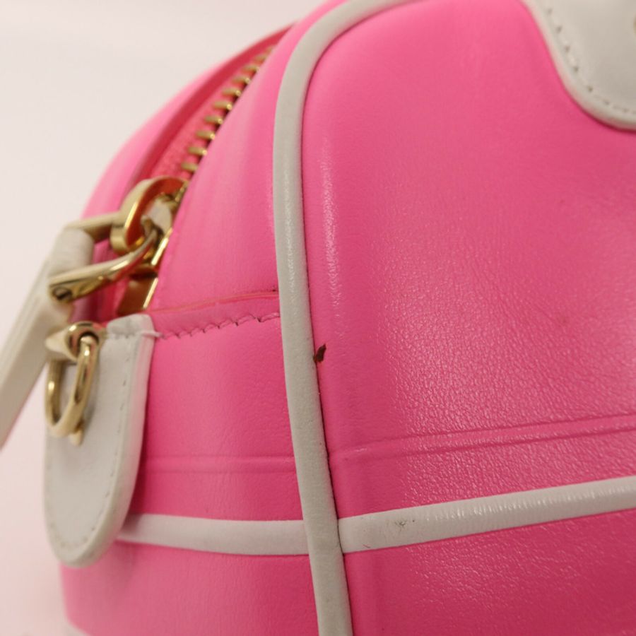 Dior 牛皮皮革/Rubber Micro Vibe Zip Bowling手挽肩背兩用袋-16