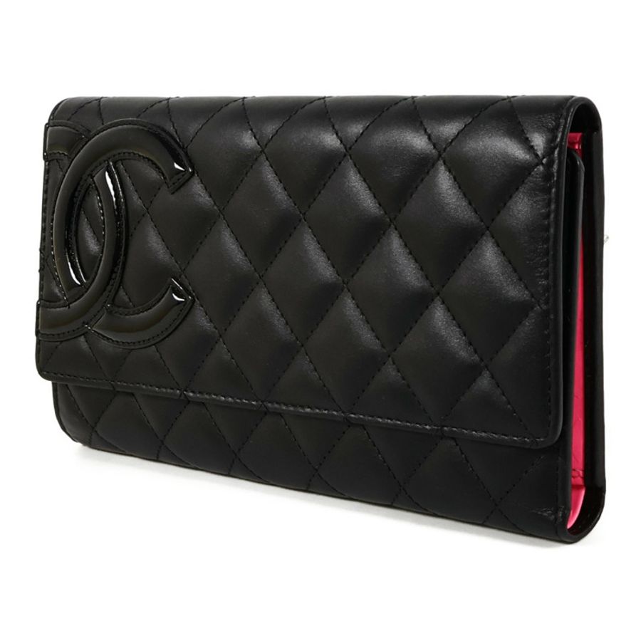 CHANEL 牛皮皮革Cambon Long Wallet長錢包-2